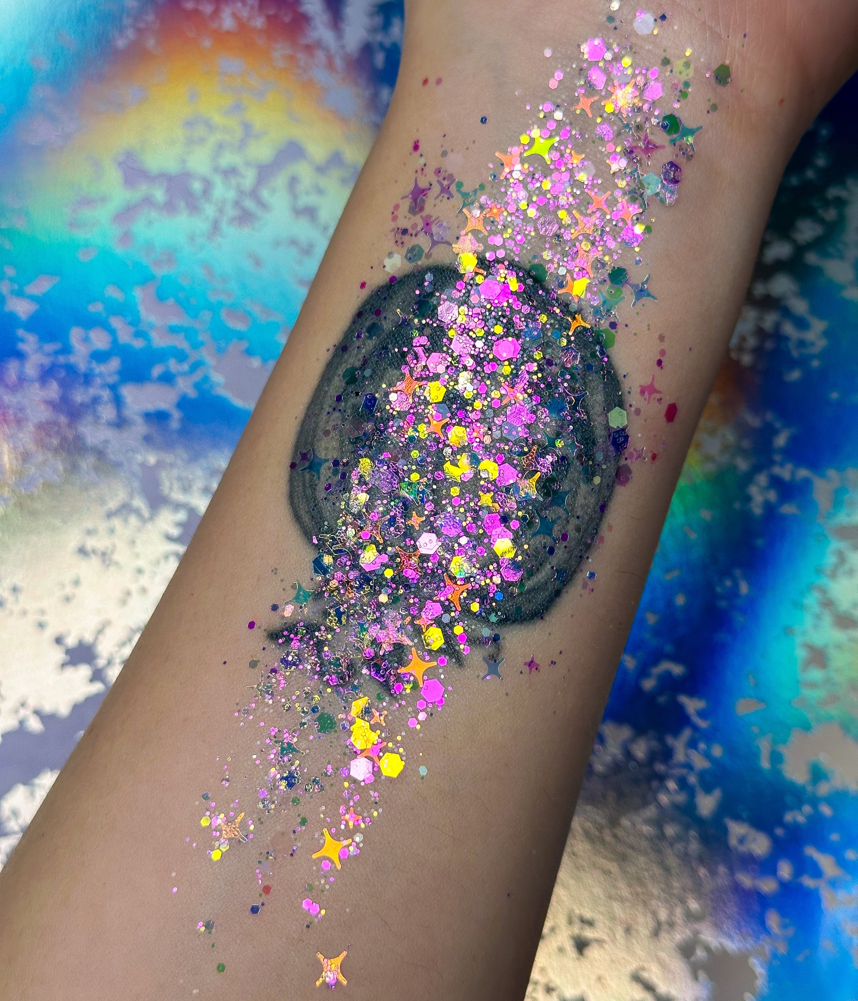 Spaced Out Glitter Gel