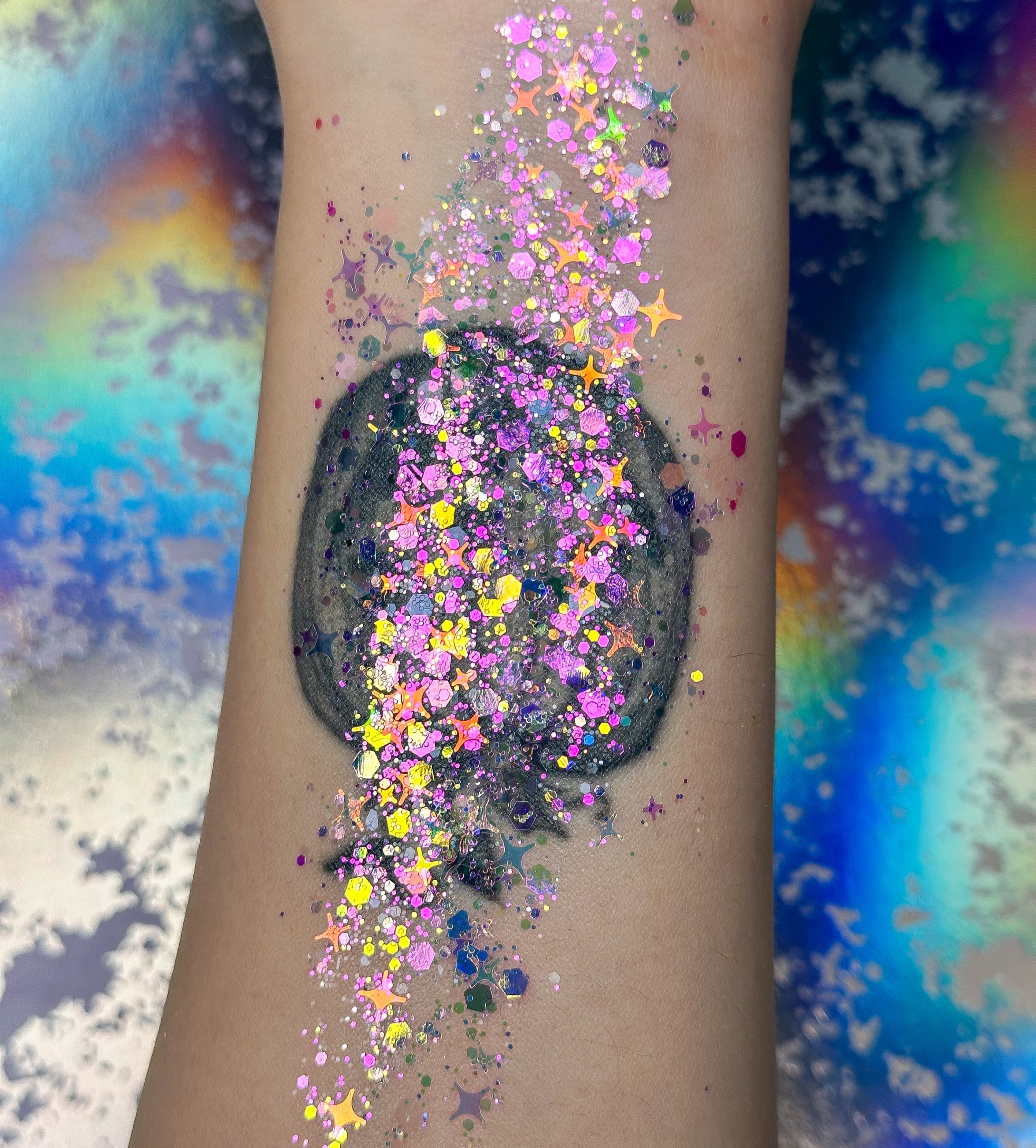 Spaced Out Glitter Gel