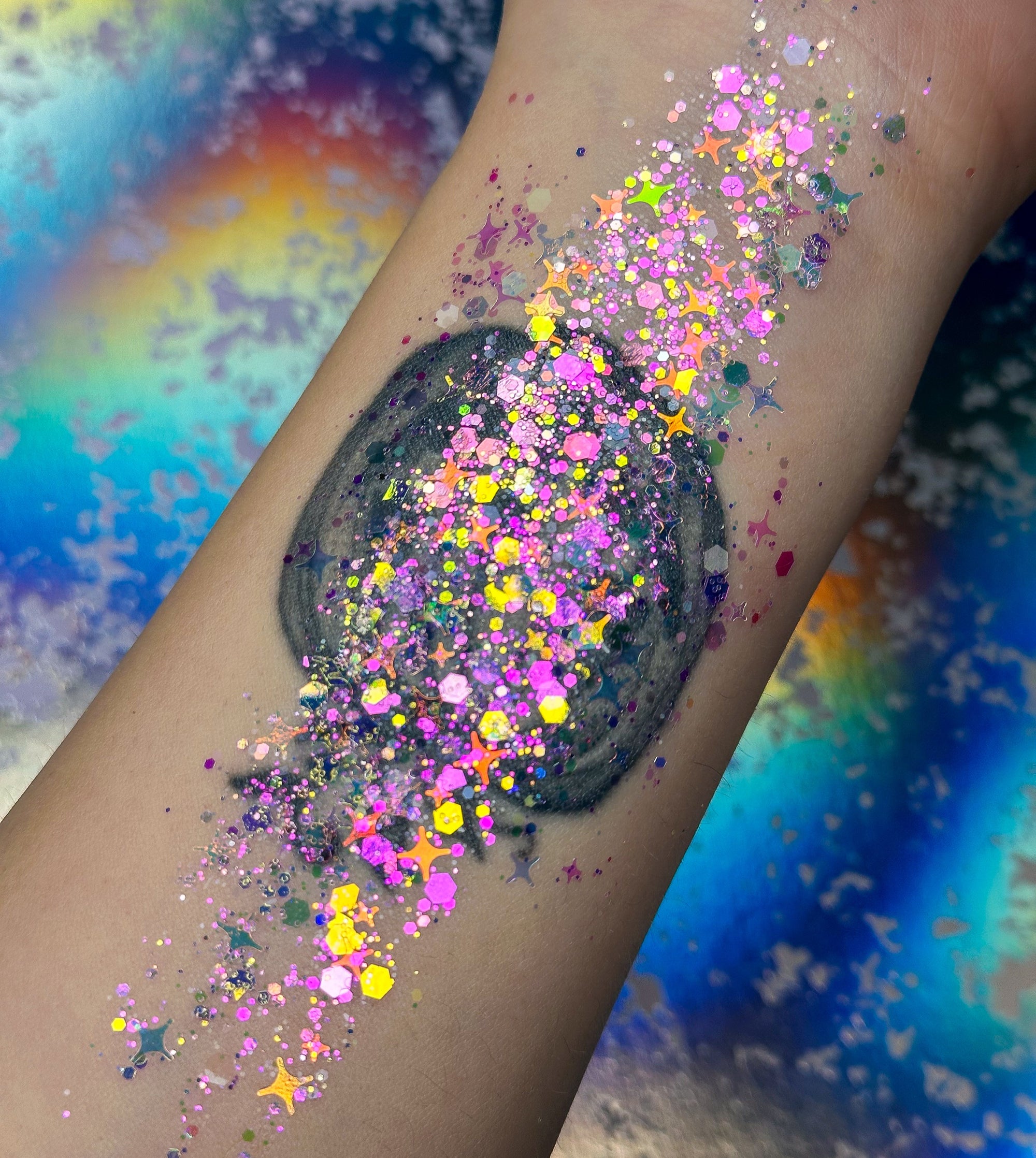 Spaced Out Glitter Gel