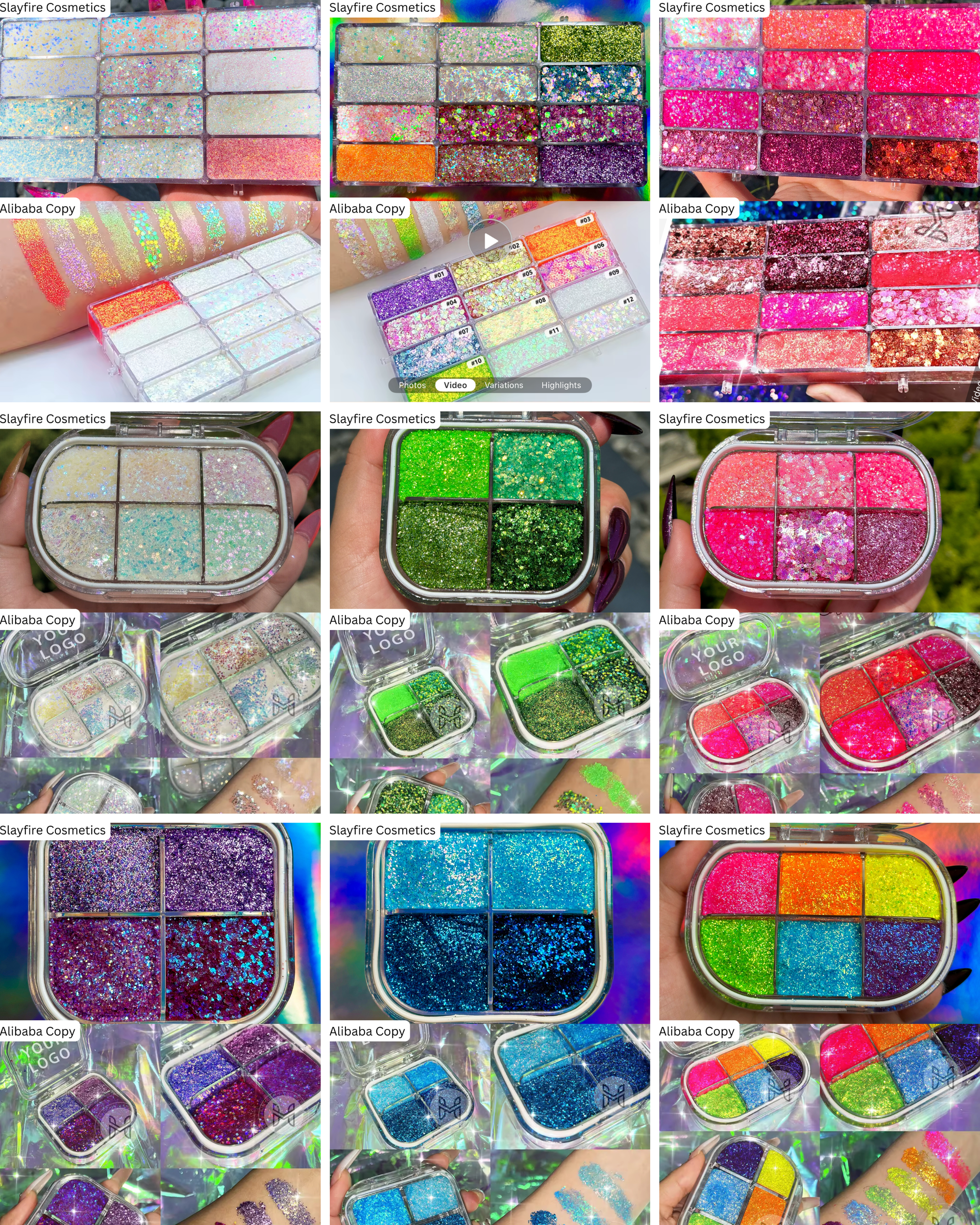 Beware of Dupes: A Warning About Copycat Glitter Palettes on Alibaba