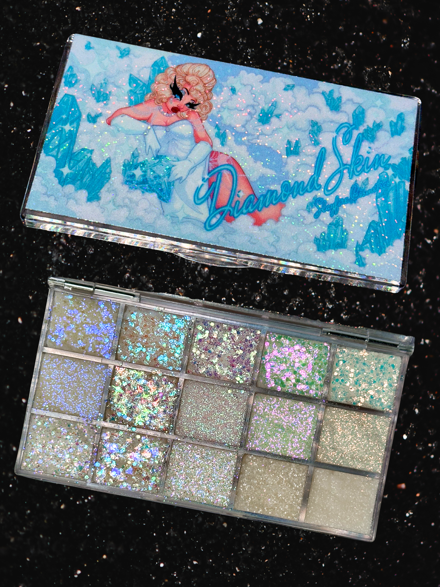 Diamond Skin - Mini 15 Color Glitter Palette