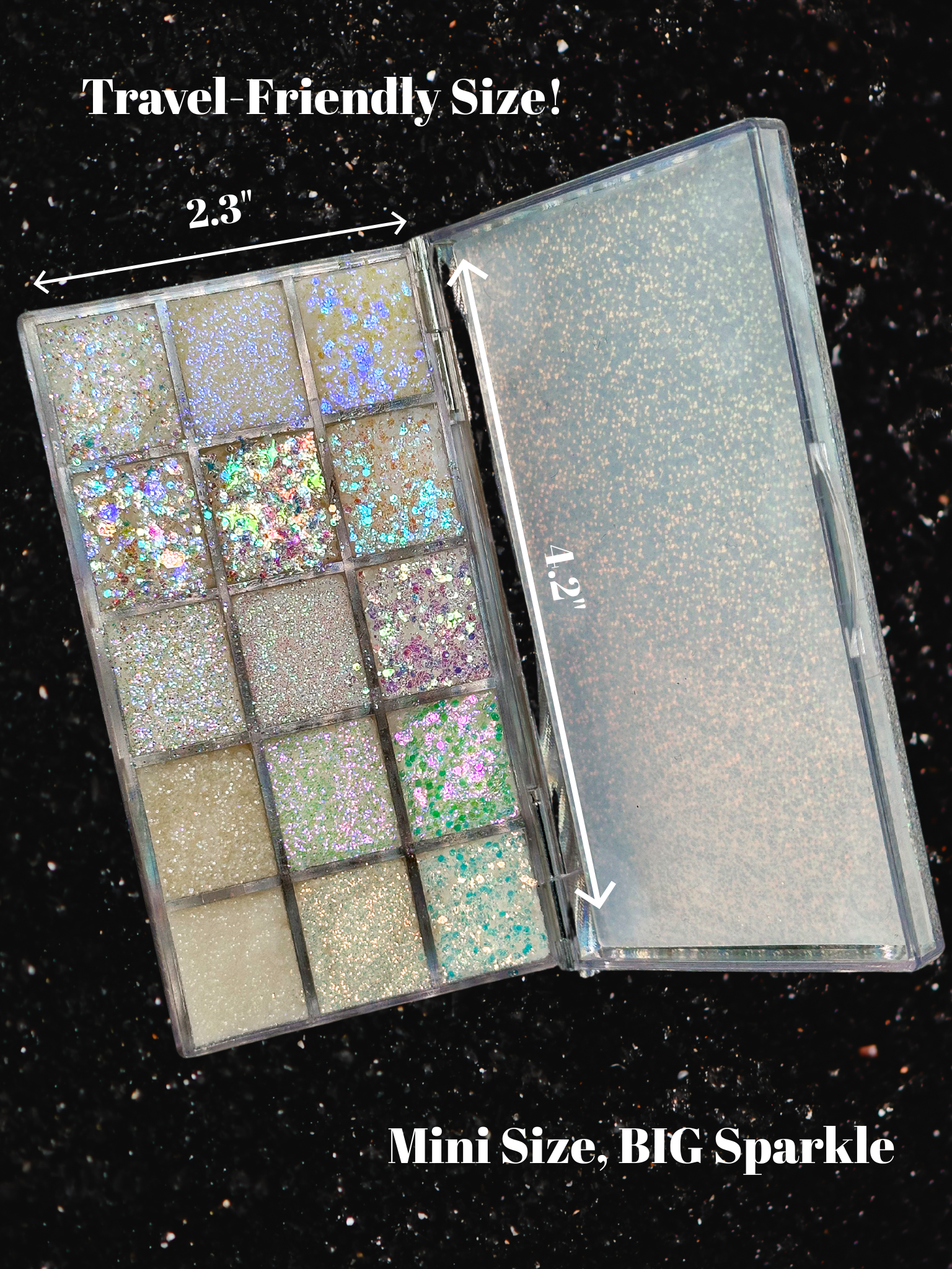 Diamond Skin - Mini 15 Color Glitter Palette