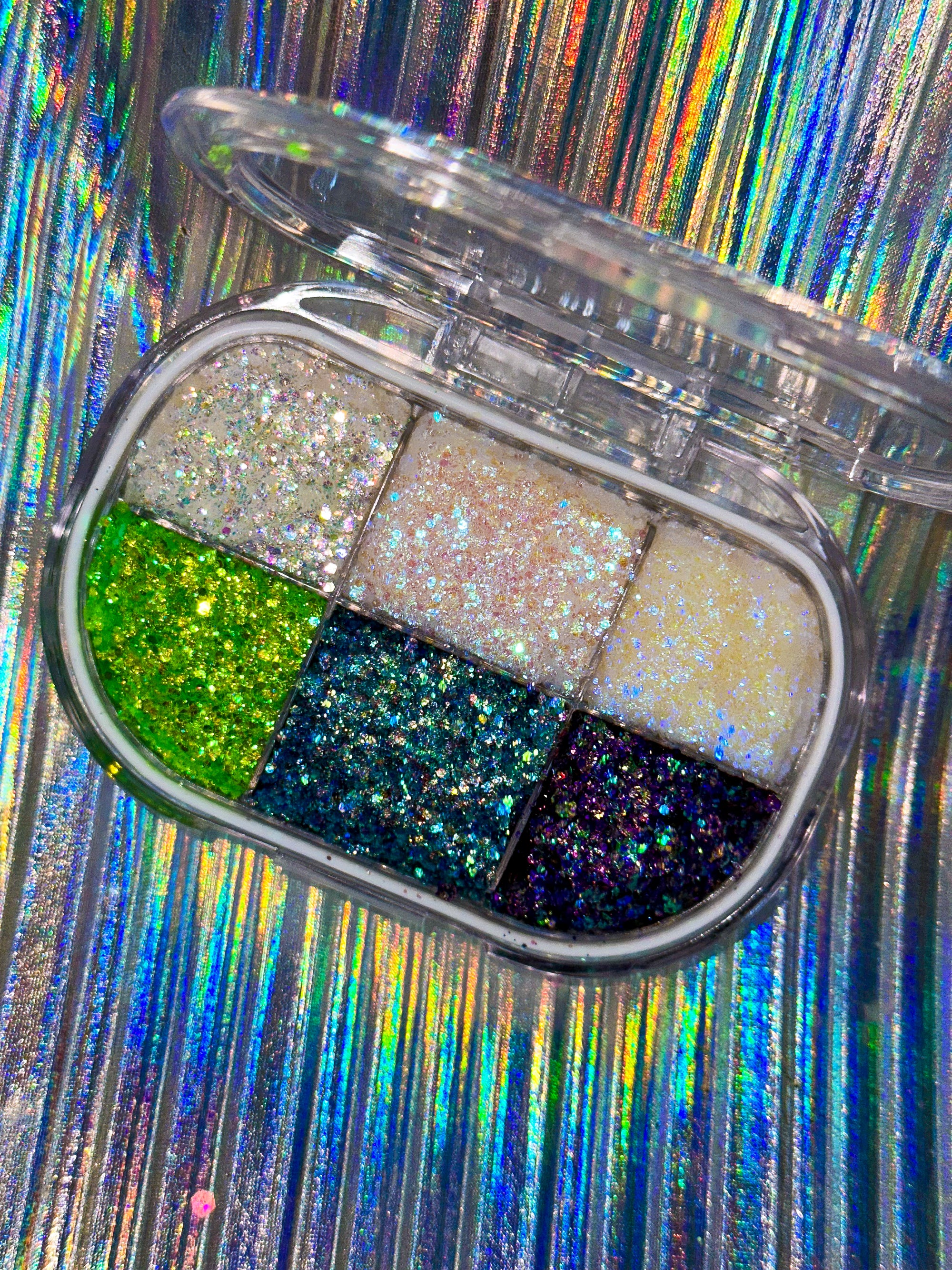 Custom Glitter Gel Pocket Palette (6 colors)