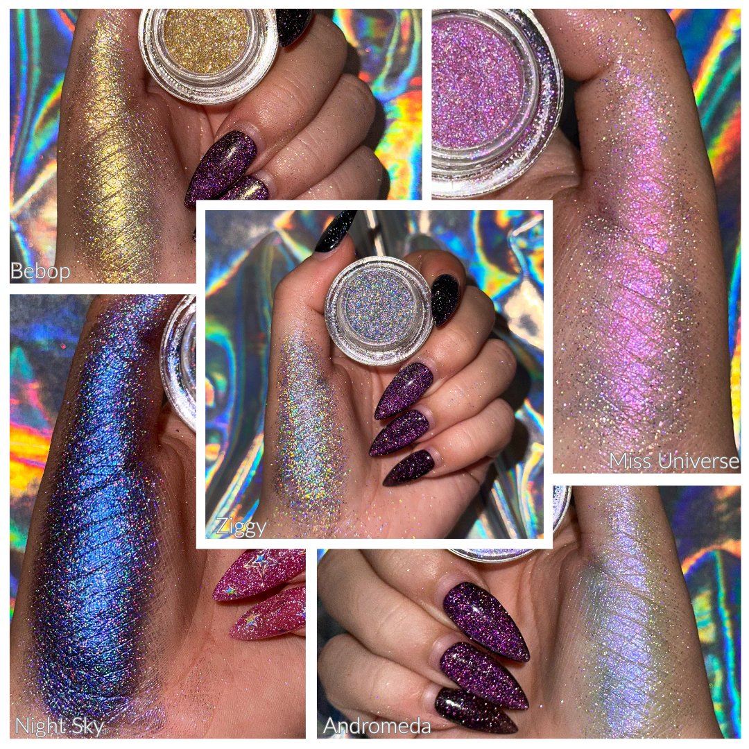 Holographic Loose Pigment Bundle – Full Collection (5 Shades)