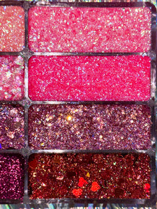For the Love of Glitter - Valentines Glitter Palette
