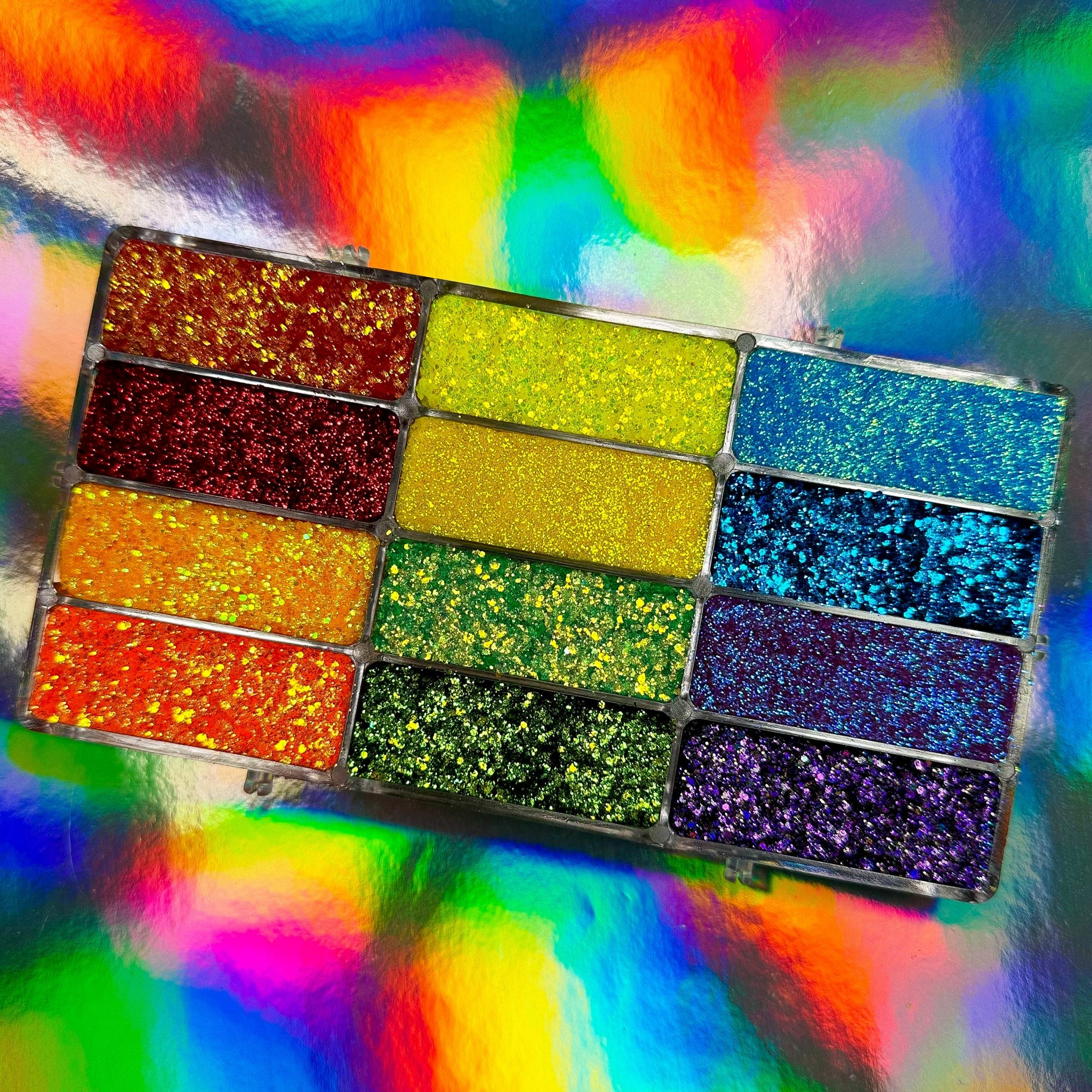 Rainbow Biodegradable Glitter Set - Rainbow Eco Glitter Set - Face and Body  Glitter Art