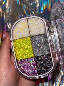 Custom Glitter Gel Pocket Palette (6 colors)