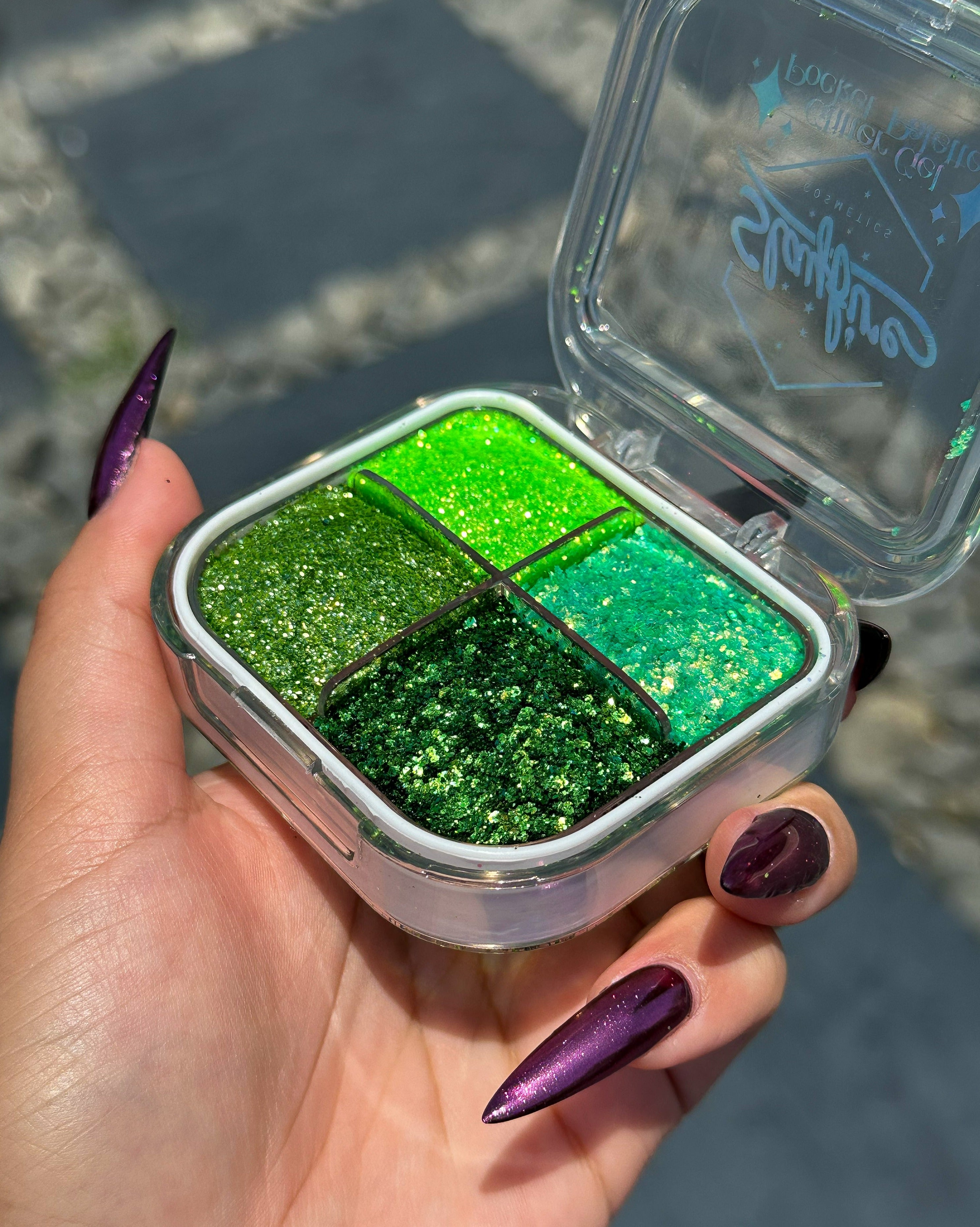 Green Means Glow! - Glitter Gel Pocket Palette