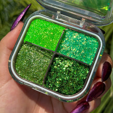 Load image into Gallery viewer, Green Means Glow! - Glitter Gel Pocket Palette
