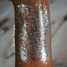 Load image into Gallery viewer, Silver Tongue Glitter Gel
