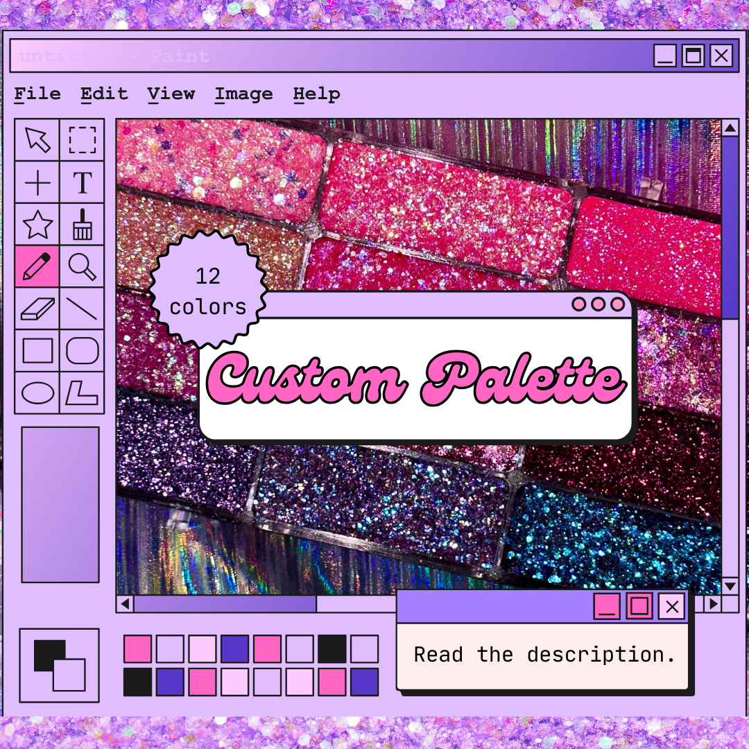 Custom Glitter Palette (12 colors)