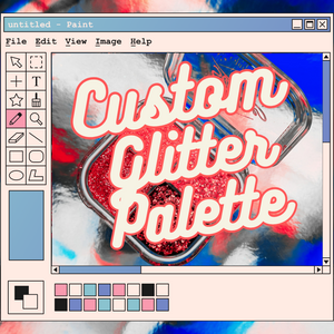 Custom Glitter Gel Pocket Palette (4 colors)