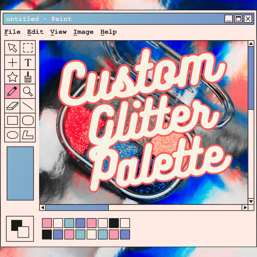 Custom Glitter Gel Pocket Palette (6 colors)