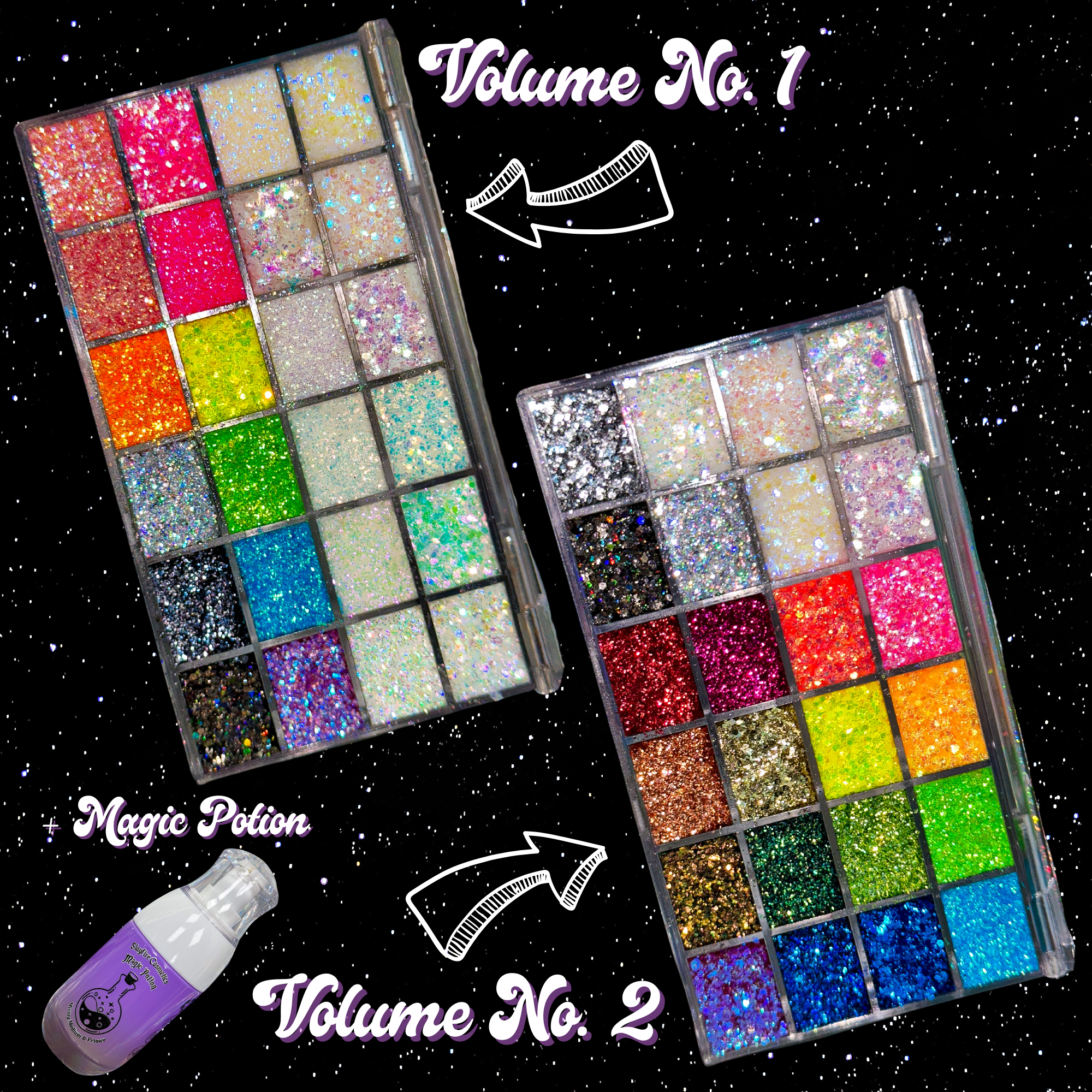 Across the Glitterverse - Mini 24-Color Glitter Palette