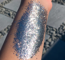 Load image into Gallery viewer, Silver Tongue Glitter Gel - slayfirecosmetics
