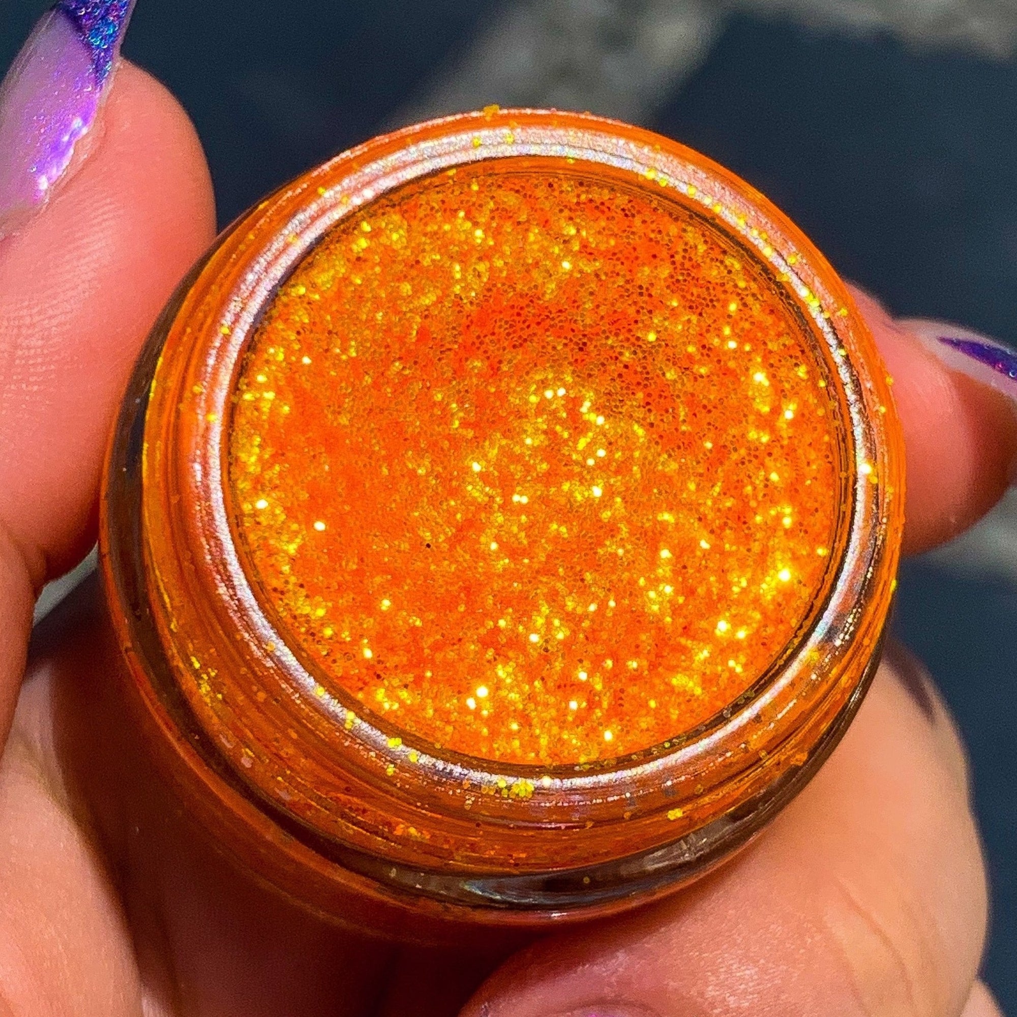 Orange Blast Glitter Gel