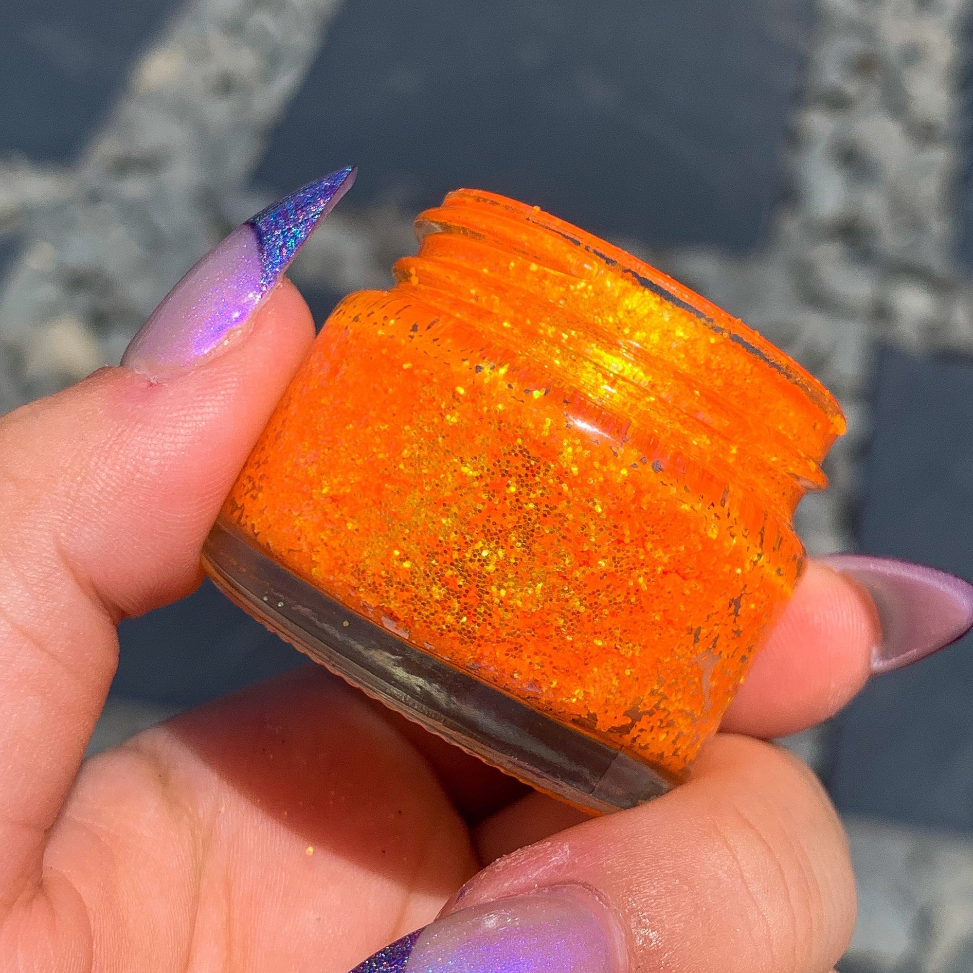 Orange Blast Glitter Gel