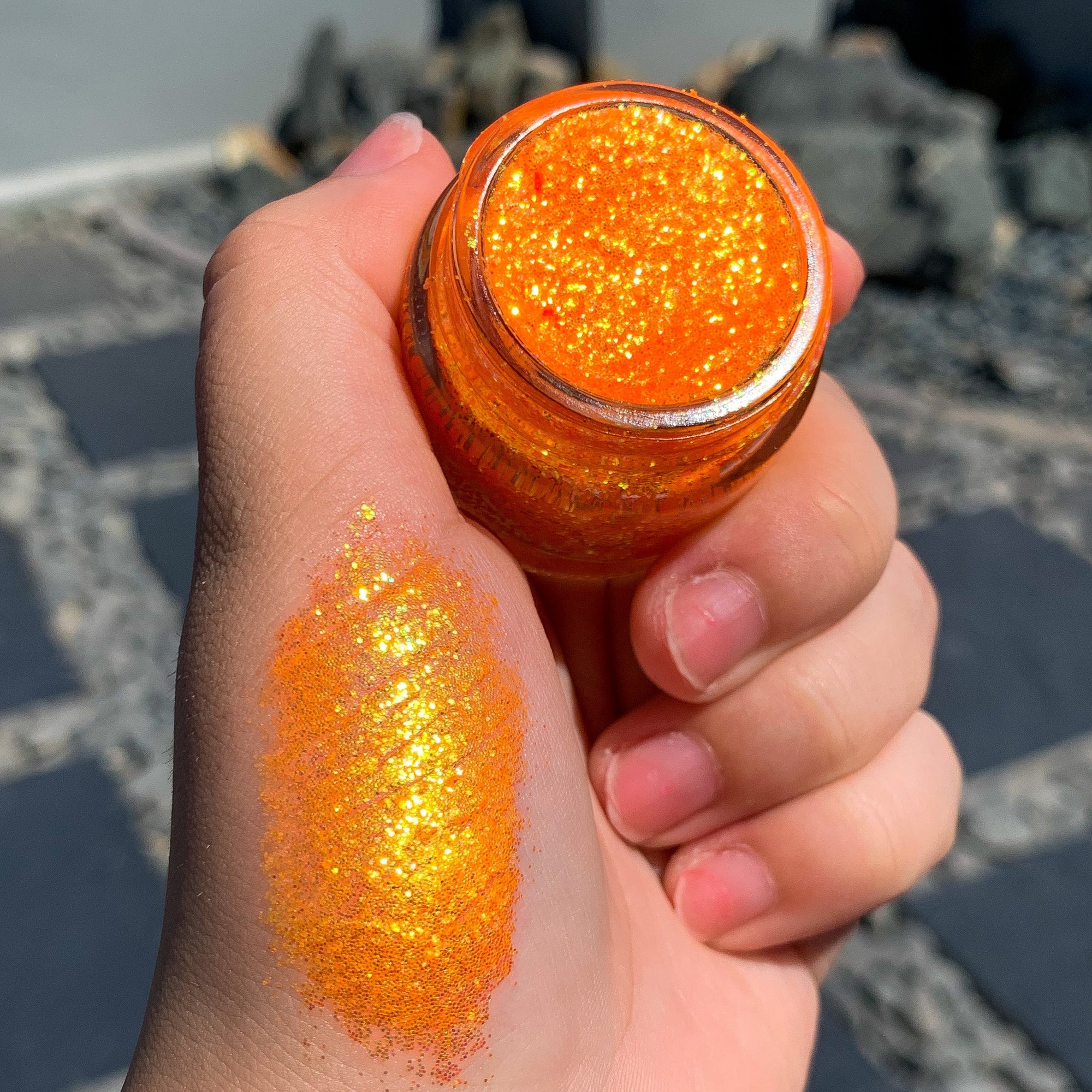 Orange Blast Glitter Gel