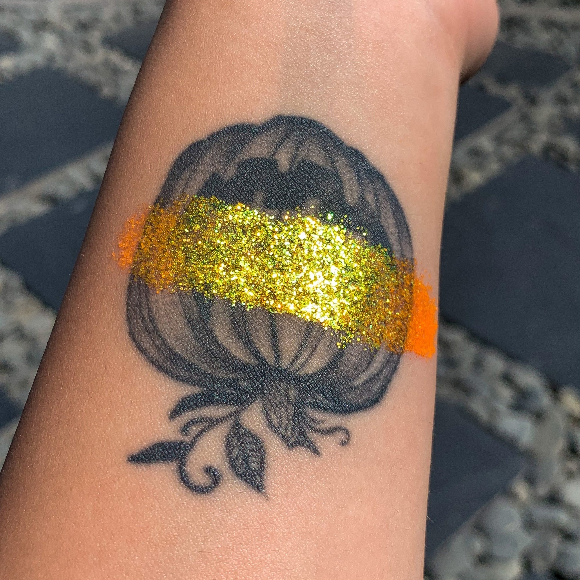 Orange Blast Glitter Gel