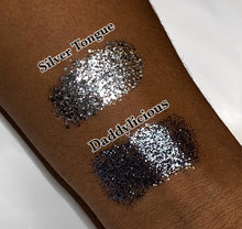 Load image into Gallery viewer, Silver Tongue Glitter Gel - slayfirecosmetics
