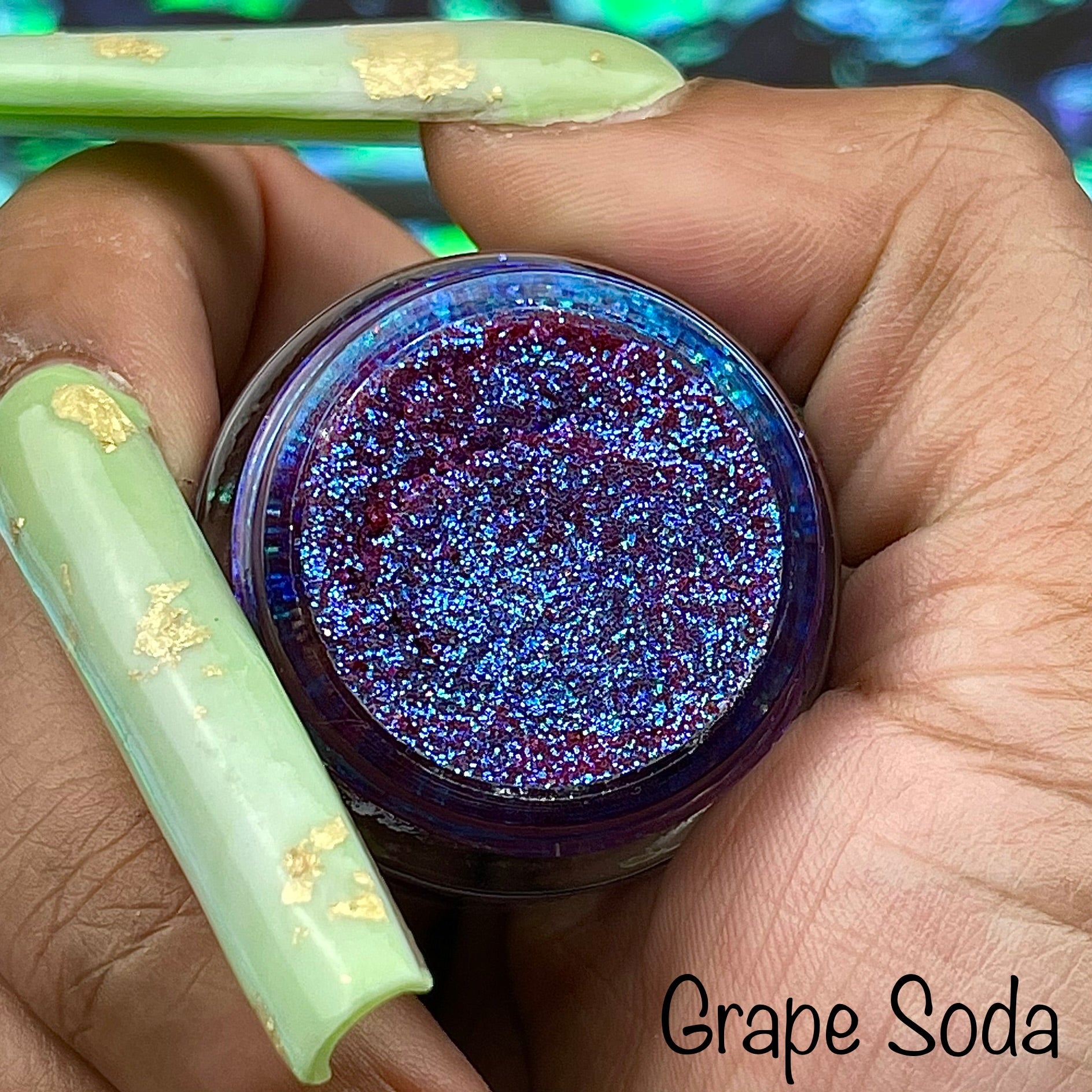 Grape Soda Glitter Gel